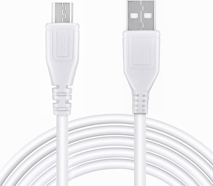 3.3ft White Micro USB Pc Data/Charging Cable Cord Replacement by CJP-Geek