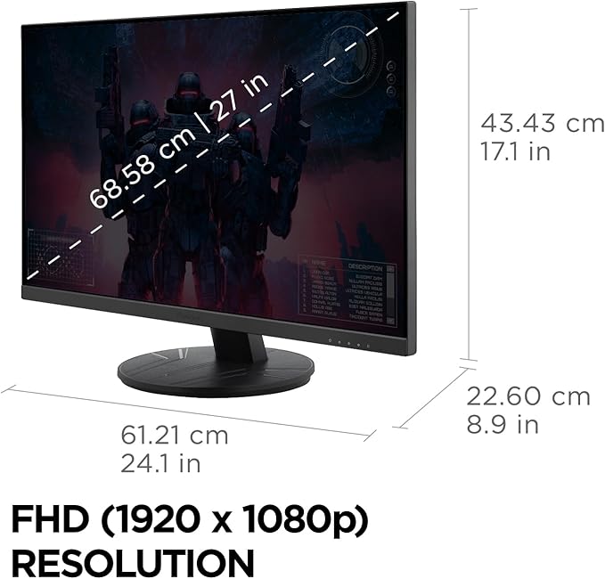 ViewSonic VX2716A 27 Inch 1080p 1ms 120Hz IPS Gaming Monitor - Image 4