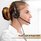 Headset with Microphone Noise Cancelling & Audio Controls Ultra Comfort - Image 2