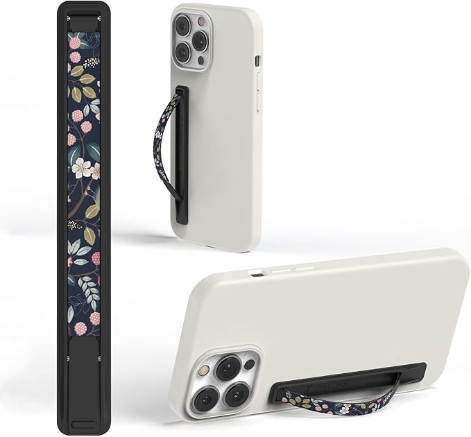 Phone Grip, Ultra Thin Cell Phone Grips Finger Holder Kickstand by SleekStrip