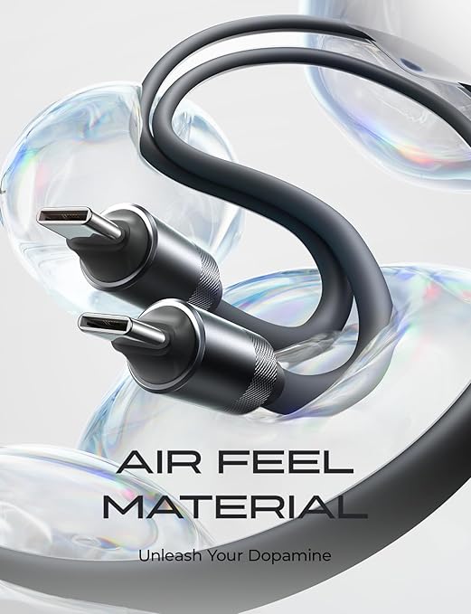 LISEN USB C Cable Charger Type C Soft Silicone USBC to USBC - Image 2