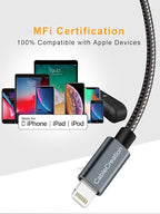 CableCreation Short iPhone Charger Cable 0.5FT/0.15m, USB A to Lightning Cable - Image 5
