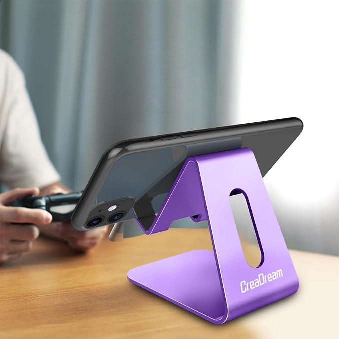 CreaDream Cell Phone Stand, Aluminum Desktop Stand Compatible - Image 2