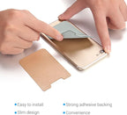 2 Pack Stick On Wallet Sleeve Cell Phone Dual Pocket Card Holder Double Pocket - Image 5