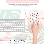 Keyboard Mouse Pad Set, Extended Mouse Pad+Keyboard Wrist Rest Support - Image 5