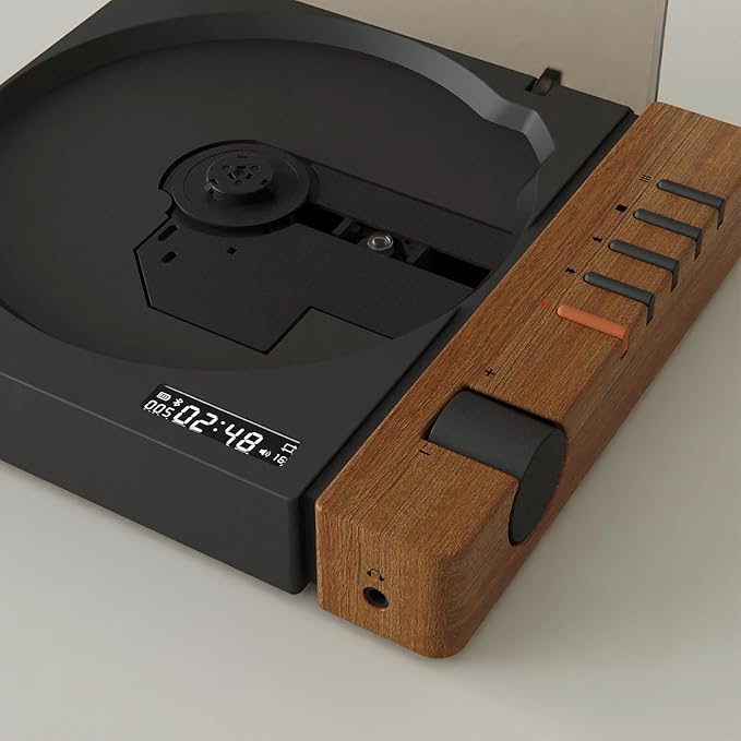 syitren R300 CD Player Portable Bluetooth Desktop Retro CD Players - Image 8