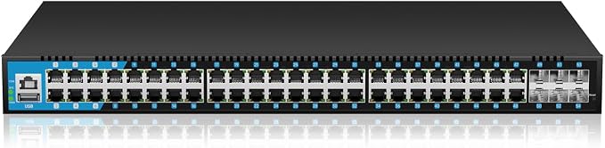 48 Port Gigabit PoE Switch Managed, by keepLiNKNetwork