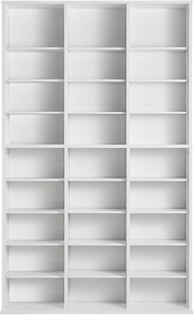VEVOR Media Storage Cabinet, 9-layer DVD Shelf, Adjustable CD Shelves 27 - Image 9