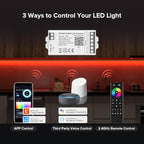 BTF-LIGHTING C04W RGBW PWM SMD FCOB 5PIN LED Strip 2.4GHz Tuya WiFi Group - Image 2