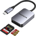 FORIDA Aluminum 2-in-1 SD/Micro SD Card Reader USB C, 190MB/s High-Speed by FORIDA-Besttecforusbhubdockingstation