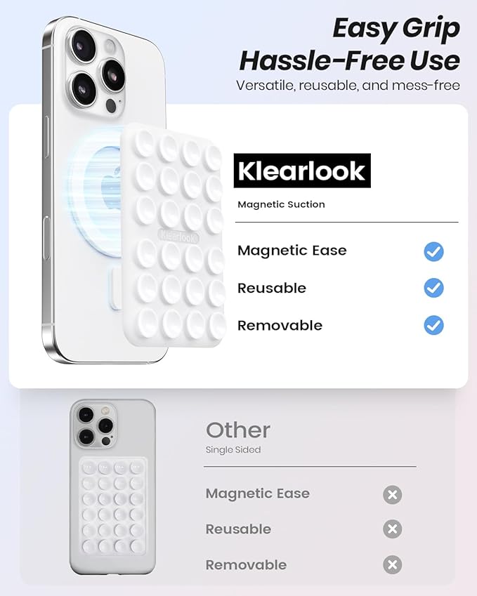 Klearlook 2Pack Magnetic Suction Phone Mount - Image 3