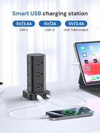 Tower Power Strip with Surge Protector - Image 6