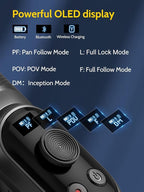 Professional Gimbal Stabilizer for Smartphone, RGB Magnetic Refill Light - Image 3