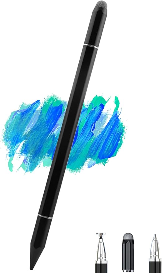 Stylus Pens for iPad, Luntak 3 in 1 Ballpoint Pen, Fiber Tip & Clear Disc by Luntak