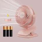 Shinebella AA Battery Powered Clip on Fan by Shinebella