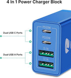 USB C Wall Charger, 40W Fast USB C Charger Block, 4-Port PD + QC Wall Plug - Image 2