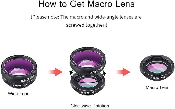 APEXEL 4 in 1 Phone Photography Kit, 18X Telephoto Lens, 198° Fisheye Lens - Image 6