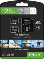 PNY 128GB PRO Elite Prime C10 U3 V30 A2 microSDXC Flash Memory Card – - Image 8