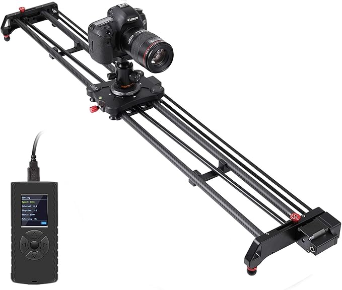 GVM Great Video Maker Camera Motorized Slider, Automatic Round Trip, Time Lapse by GVMGreatVideoMaker