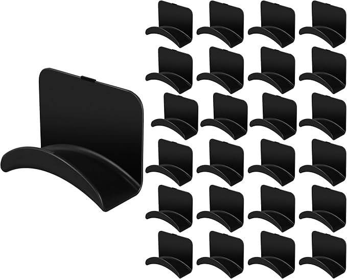 24 Pcs Headphone Wall Hangers Adhesive Gaming Headset Holder Hooks by Wonderjune
