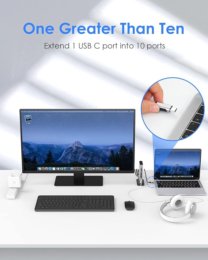 LENTION 10-in-1 USB C Docking Station - Image 8