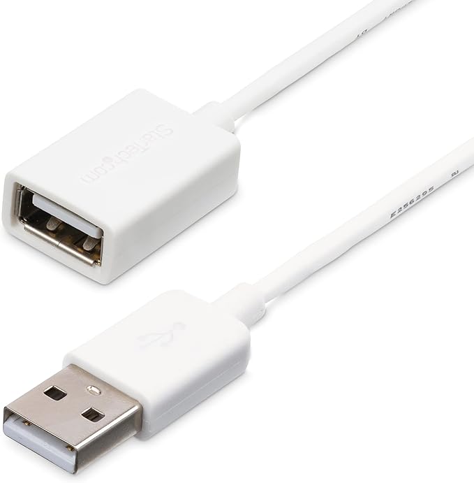 StarTech.com 1m White USB 2.0 Extension Cable Cord by StarTech