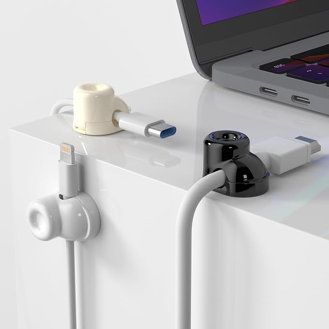Magnetic Cable Clips, Adjustable Cord Holder Management, Adhesive Wire Keeper - Image 3
