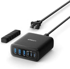 Anker Desktop Charger, Fast Charging USB C Charger, 112W Max 6-Port Charging by Anker