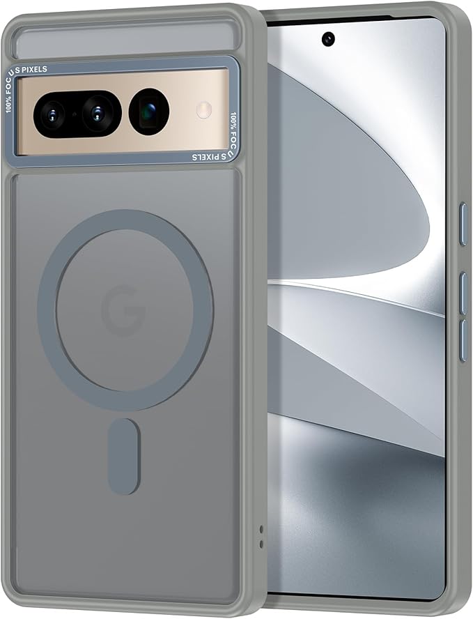 Magnetic for Google Pixel 7 Pro Case, Shockproof Slim Translucent Matte by Casehas