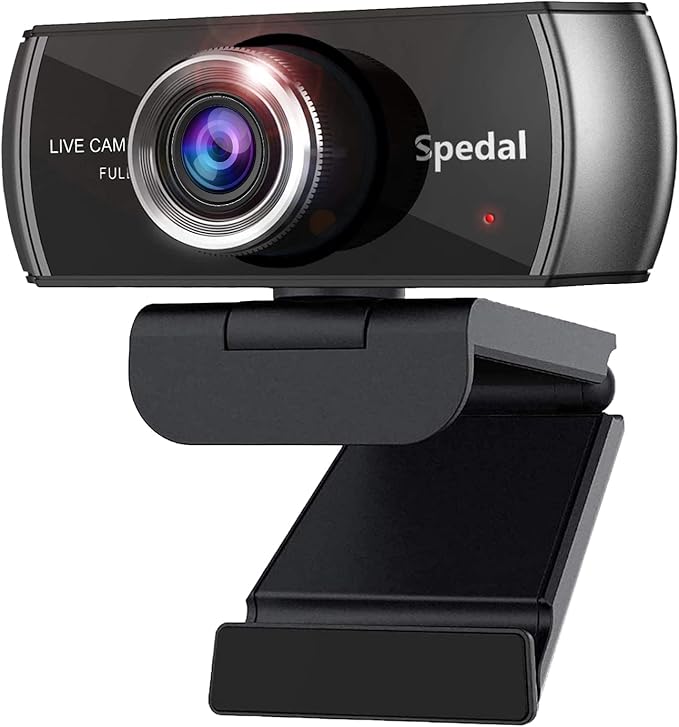 Spedal Webcam 1080P 30fps， HD Computer Webcam by Spedal
