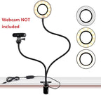 Webcam Light Stand for Live Stream, Selfie Ring Light - Image 2