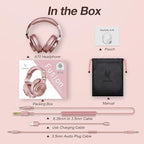 OneOdio A70 Bluetooth Over Ear Headphones, Wireless Headphones w/ 72H Playtime - Image 9