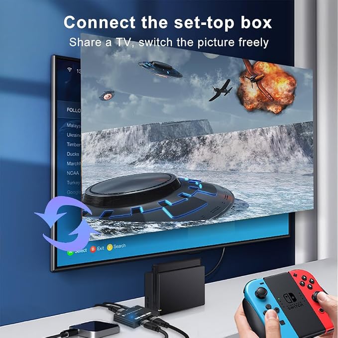 HDMI 2.1 Bi-Directional Switch Ultra HD 8K HDMI Switcher 2 in 1 Out/ 1 in 2 Out - Image 9