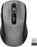 Wireless Mouse with Side Buttons, 2400 DPI, Anti Slip Scroll Wheel, Suitable by SHUNJINRUN