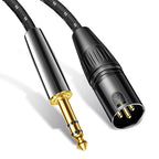 Kumiho XLR Male to 1/4 Inch 6.35mm TRS Stereo Cable Hi-Fi Balanced Bi-Shielded by Unknown