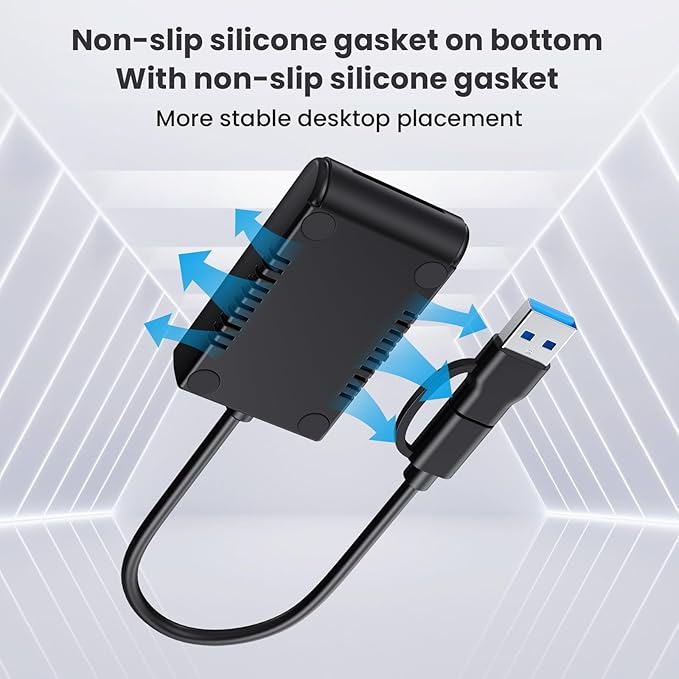 CY USB 3.0 USB-C Type-C Type-A to NVME M-Key M.2 NGFF SATA SSD Docking - Image 7
