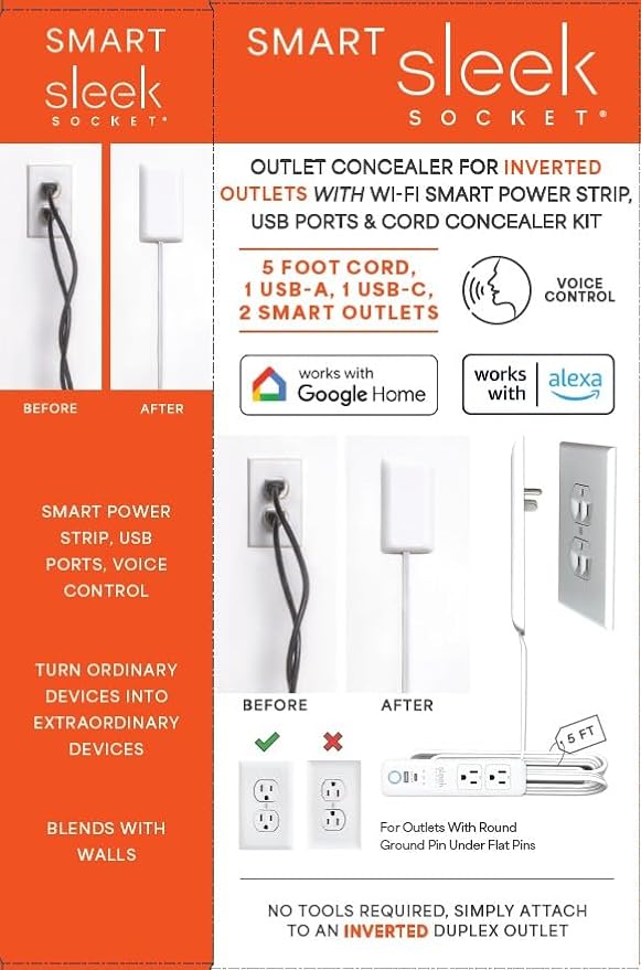 Smart Sleek Socket: Universal Outlet Concealer - Image 5