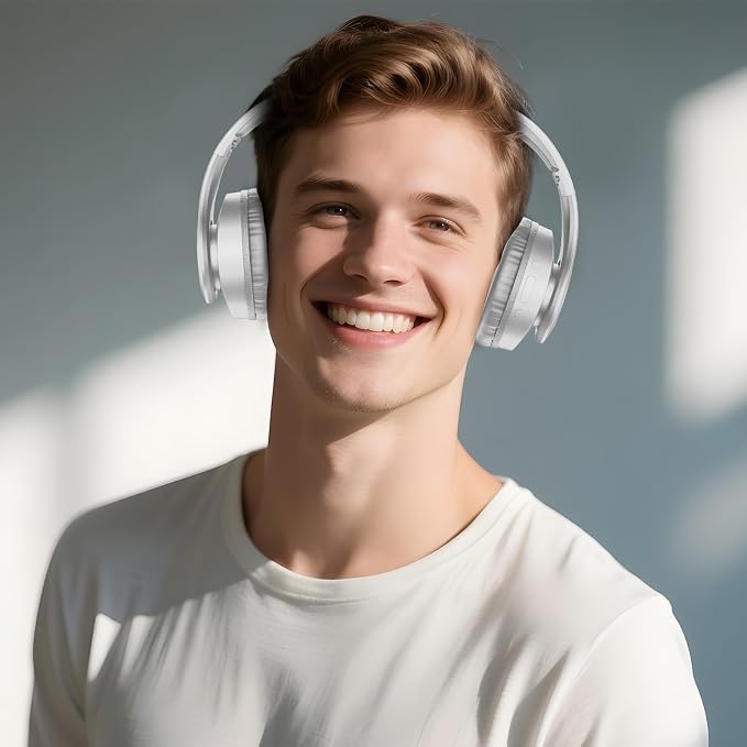 TUINYO Bluetooth Headphones Wireless, Over Ear Stereo Wireless Headset 40H - Image 2
