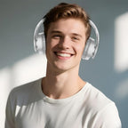 TUINYO Bluetooth Headphones Wireless, Over Ear Stereo Wireless Headset 40H - Image 2