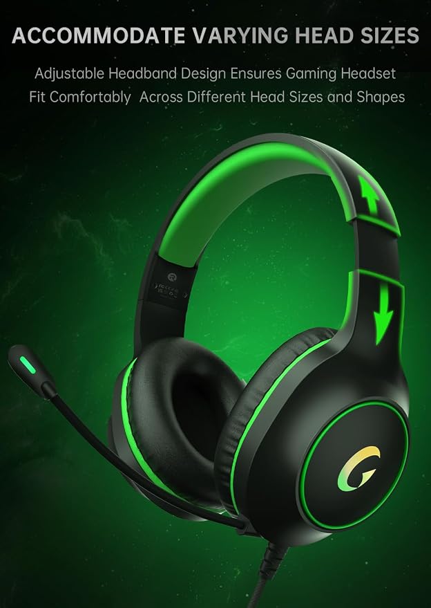 CM7002 Gaming Headset for PS5, Xbox Series, Surround Sound RGB Gaming Headphones - Image 8