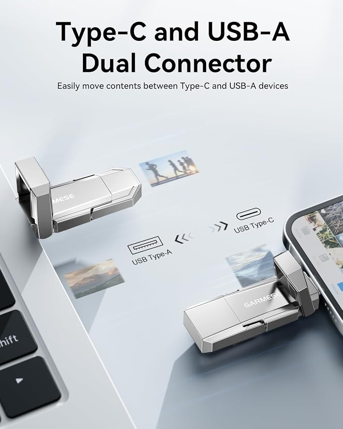 512GB USB C Flash Drive Up to 450MB/s Read Speed, External SSD USB 3.2 Gen 1 - Image 3
