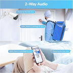WEILAILIFE 【2-Way Audio】 5MP Outdoor Wireless Security Camera System, WiFi - Image 2