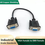 DB9 Female to VGA Female 15Pin Three-Row Signal Transmission Cable, VGA to DB9 - Image 2