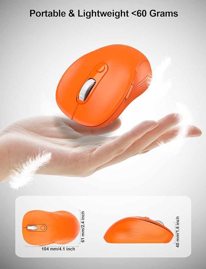 Trueque Wireless Mouse for Laptop, 2.4GHz Ergonomic Computer Mouse - Image 4