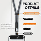2 Pack Phone Lanyard, 2×Phone Neck Strap, 4×Tether Tabs, Universal Cell Phone - Image 2