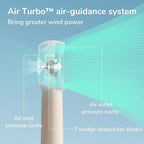 JISULIFE Handheld Portable Turbo Fan, 4000mAh USB Rechargeable Personal Battery - Image 4
