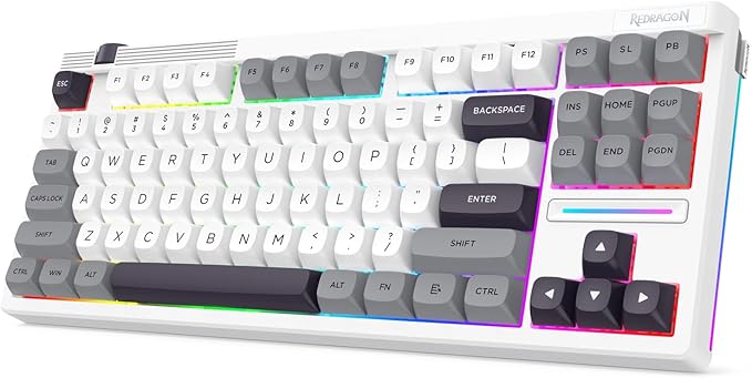 Redragon K729 PRO 80% Wireless Gasket RGB Gaming Keyboard, 3-Mode TKL by REDRAGON