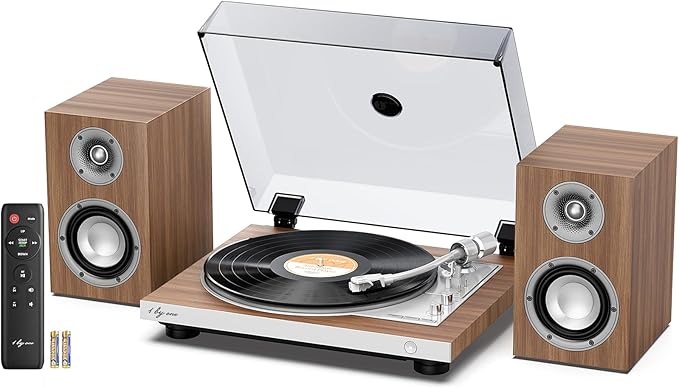 1 BY ONE Fully Automatic Record Player, HiFi Vinyl Turntable by 1byoneProductInc