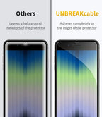 UNBREAKcable Protective Glass for iPhone SE 2022/2020, 2.5D Double Defense - Image 7