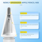 8 Pack for Apple Pencil 2nd Generation Tips, Upgraded Replacement Pencil Nibs - Image 4